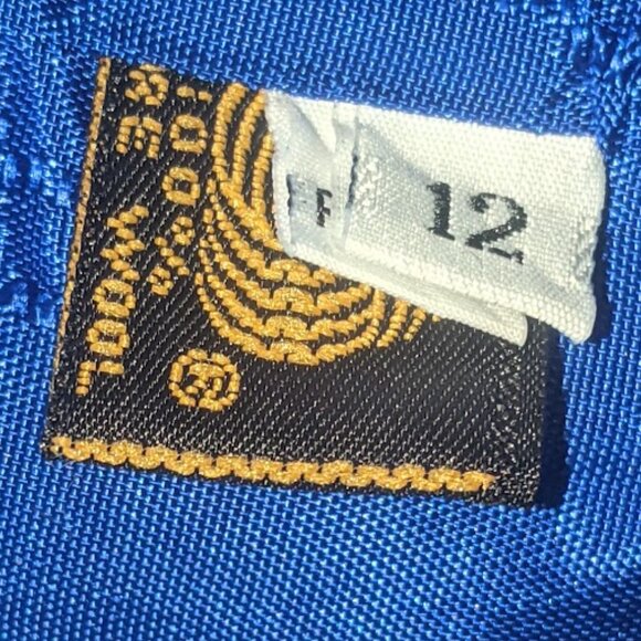 VINTAGE WOOL Double Breasted Royal Blue Coat SIZE 12 -Fit 14-16 NEW WITH TAG NWT - Picture 8 of 9